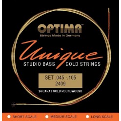 Optima 7166733 Struny do basu Unikalne struny Studio Gold Strings